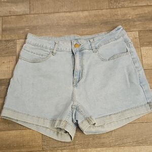 Light Blue Denim Women's Shorts